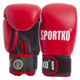 Перчатки боксерские профессиональные с печатью ФБУ SPORTKO UR SP-4705 10-12 унций цвета в ассортименте