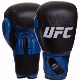 Перчатки боксерские UFC PRO Compact UHK-75001 S-M синий-черный