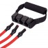 Эспандер трубчатый с ручками для фитнеса SportTrade Resistance Band 8021-30 75см нагрузка 13,5кг 30LB красный