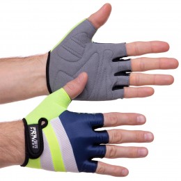 Перчатки для фитнеса POWER FITNESS A1-07-1474 S-XL темно-синий