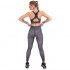 Комплект спортивный женский (лосины и топ) Lingo MILITARY CO-7151 S-XL камуфляж хаки