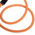 Эспандер трубчатый для фитнеса с карабином DOUBLE CUBE DT-1002C-25LB 5,5х12,5x1200мм нагрузка 11кг оранжевый