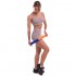 Роллер для йоги и пилатеса (мфр ролл) массажный SportTrade FI-0897 40см фиолетовый-розовый