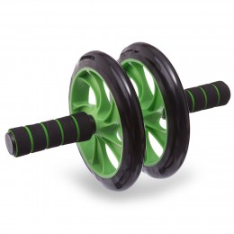 Колесо ролик для пресса двойное SportTrade FI-1775 черный-зеленый