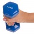 Гантель для фитнеса с виниловым покрытием Zelart TA-2825-1,5 1шт 1,5кг синий