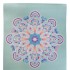 Коврик для йоги Замшевый Record FI-5662-11 размер 183x61x0,3см мятный с цветочным принтом