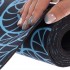 Коврик для йоги Замшевый Record FI-5662-17 размер 183x61x0,3см синий-черный, с принтом Восток