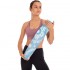 Коврик для йоги Замшевый Record FI-5662-21 размер 183x61x0,3см бирюзовий с цветочным принтом