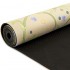Коврик для йоги Замшевый Record FI-5662-30 размер 183x61x0,3см бежевый с цветочным принтом
