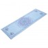 Коврик для йоги Замшевый Record FI-5662-35 размер 183x61x0,3см голубой с принтом Цветок Жизни