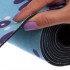 Коврик для йоги Замшевый Record FI-5662-56 размер 183x61x0,3см голубой-розовый