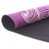 Коврик для йоги круглый замшевый каучуковый с принтом Record FI-6218-4-C диаметр-150см 3мм розовый-голубой