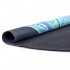 Коврик для йоги круглый замшевый каучуковый с принтом Record FI-6218-5-C диаметр-150см 3мм черный-голубой