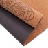Коврик для йоги пробковый каучуковый с принтом Record FI-7156-5 183x61мx0.4cм коричневый