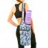 Сумка для фитнеса и йоги через плечо KINDFOLK Yoga bag SportTrade FI-8364-2 розовый-голубой