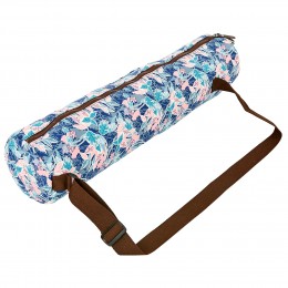 Сумка для йога коврика KINDFOLK Yoga bag SportTrade FI-8365-2 розовый-голубой