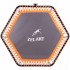 Фитнес батут шестиугольный TX-B6919-50 127см черный-оранжевый
