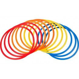 Кольца тренировочные C-4602-60 (пластик, d-60см, в комплекте 12шт.красный, желтый, синий, оранжевый)