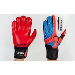 Перчатки вратарские FB-853-2 REUSCH (PVC, р-р 8-10, синий-малиновый-черный)