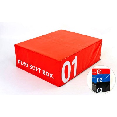 Бокс плиометрический мягкий (1шт) FI-5334-1 SOFT PLYOMETRIC BOXES (EPE, PVC,р-р 70х70х30см, красный)