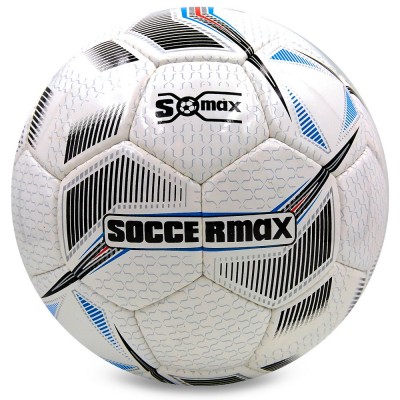 Мяч футбольны SOCCERMAX FIFA EN-10 №5 PU белый-черный