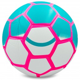 Мяч футбольный SP-TRADE ST CLASSIC FB-0081 №5 PVC клееный голубой-розовый