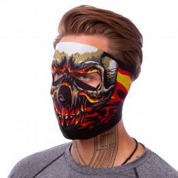 Маска лицевая ветрозащитная Sport Trade MS-4344-3 Red Evil Skull черный