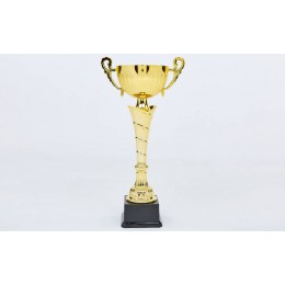 Кубок спортивный с ручками FEAST C-2060A (пластик, h-37см, b-19см, d чаши-15см, золото)