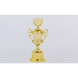 Кубок спортивный с ручками, крышкой и местом под жетон LIBERTY C-894-2A (h-31см, b-14см, d-8см, золото)