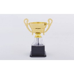 Кубок спортивный с ручками h-17 см H713D (металл, пластик, h-17см, b-13см, d чаши-8см, золото)
