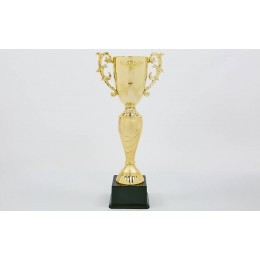 Кубок спортивный с ручками OLYMP HB4057A (пластик, h-45см, b-19см, d чаши-10см, золото)