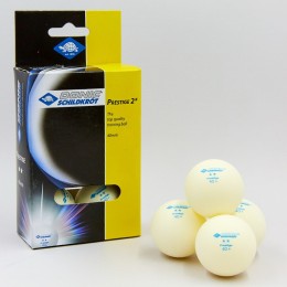 Набор мячей для настольного тенниса 6 штук DONIC MT-618026 PRESTIGE 2star (пластик, d-40мм, белый)