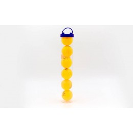 Набор мячей для настольного тенниса 6 штук в пластиковом боксе Haoxin MT-6606 (d-40мм, белый, оранжевый)