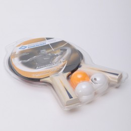 Набор для настольного тенниса 2 ракетки, 3 мяча DONIC LEVEL 100 MT-788610 APPELGREN (древесина, резина)