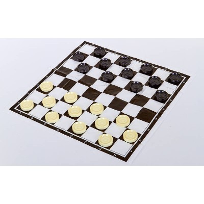 Запасные фигурки для шашек с полотном для игр IG-3103-SHASHKI (пластик, d шашки-2,8см)