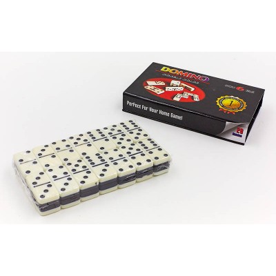Домино настольная игра в картонной коробке IG-4010S (кости-пластик, h-3,8см, р-р кор. 16x9,5x2,5см)