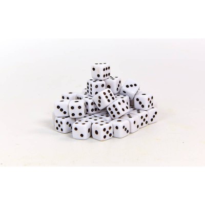 Кости игральные для игр IG-7002 (пластик, р-р 1,1x1,1см, цена за 1 шт., в уп. 50 шт.)