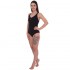 Купальник спортивный для плавания слитный женски ARENA MAIA CRISS CROSS AR001628-505 32-40-USA черный
