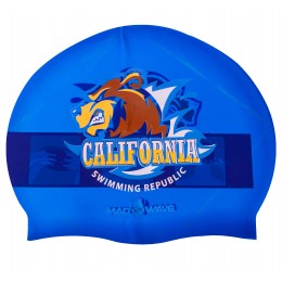 Шапочка для плавания MadWave CALIFORNIA M055833000W темно-синий