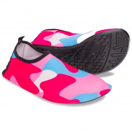 Обувь Skin Shoes для спорта и йоги S-Trade Камуфляж PL-0418-P размер 34-45 розовый-голубой-белый