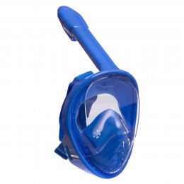Маска для снорклинга с дыханием через нос детская S-Trade PL-1294 XS голубой-белый