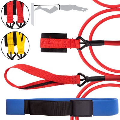 Поясной тренажер для плавания S-Trade SWIMMING SAFETY CORD WITH BELT PL-3035