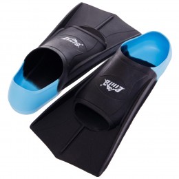 Ласты для тренировок в бассейне короткие с закрытой пяткой CIMA PL-6090-01 размер 30-44 черный-синий