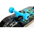 Скейтборд деревянный из канадского клена 31in FISH ARM SK-414-6 (черный-синий)