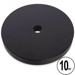 Блины (диски) обрезиненные d-30мм TA-2520-10 10кг (металл, резина, черный)