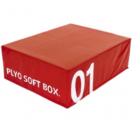 Бокс плиометрический мягкий (1шт) Zelart FI-5334-1 SOFT PLYOMETRIC BOXES (EPE, PVC,р-р 70х70х30см, красный)