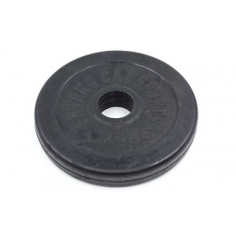 Блины (диски) обрезиненные d-30мм Shuang Cai Sports ТА-1441 1,25кг (металл, резина, черный)
