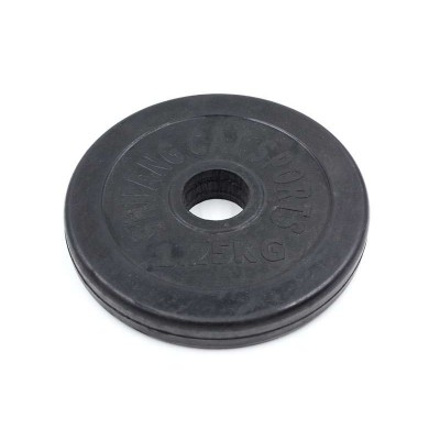Блины (диски) обрезиненные d-30мм Shuang Cai Sports ТА-1441 1,25кг (металл, резина, черный)