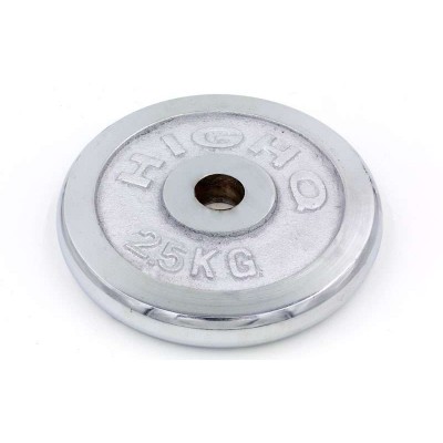 Блины (диски) хромированные d-30мм HIGHQ SPORT ТА-1451 2,5кг (металл хромированный)