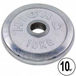 Блины (диски) хромированные d-52мм HIGHQ SPORT ТА-1456 10кг (металл хромированный)